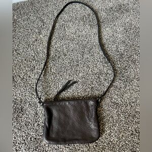 Rough and Tumble Black Leather Crossbody Bag Beautiful Condition